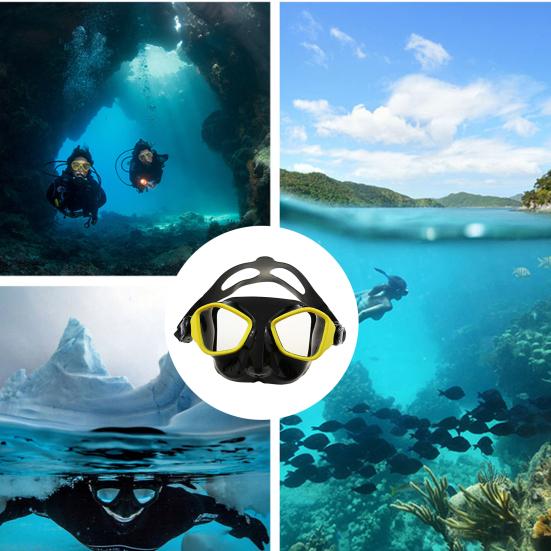 Diving Glasses Anti-fog Waterproof Silicone Diving Water Sport Goggles Eyewear for Swimming