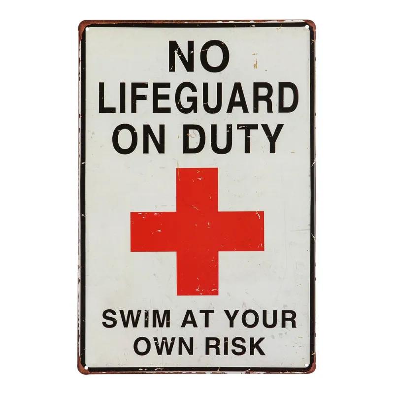 Warning Metal Tin Sign No Parking Sign Private Property No Trespassing Poster  24-Hour Monitoring No Parking Swimming Warning