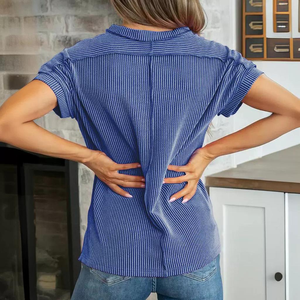 Crew Neck Short Sleeve for Women Irregular Hem Split Loose T-shirt Casual Fashion Work Vacation Short Sleeve Breathable Lightweight Comfortable Top