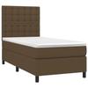 3142052 vidaXL Divan Bed with Mattress Dark Brown 80x200 Cm
