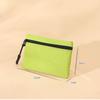 Solid Color Kid Storage Pouch Money Pocket Mini Coin Purse Unisex Zipper Canvas Coin Key Bag