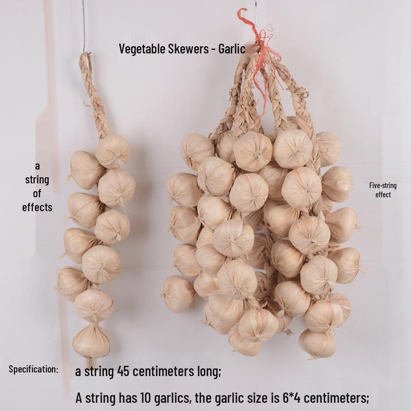 Farmhouse Hanging String Vegetables with Chili, Potato, Corn, Garlic & Peanut Model for Restaurant Courtyard Decor