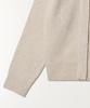 TTUDEMENT V-Neck Muffler Knit Top Light Gray
