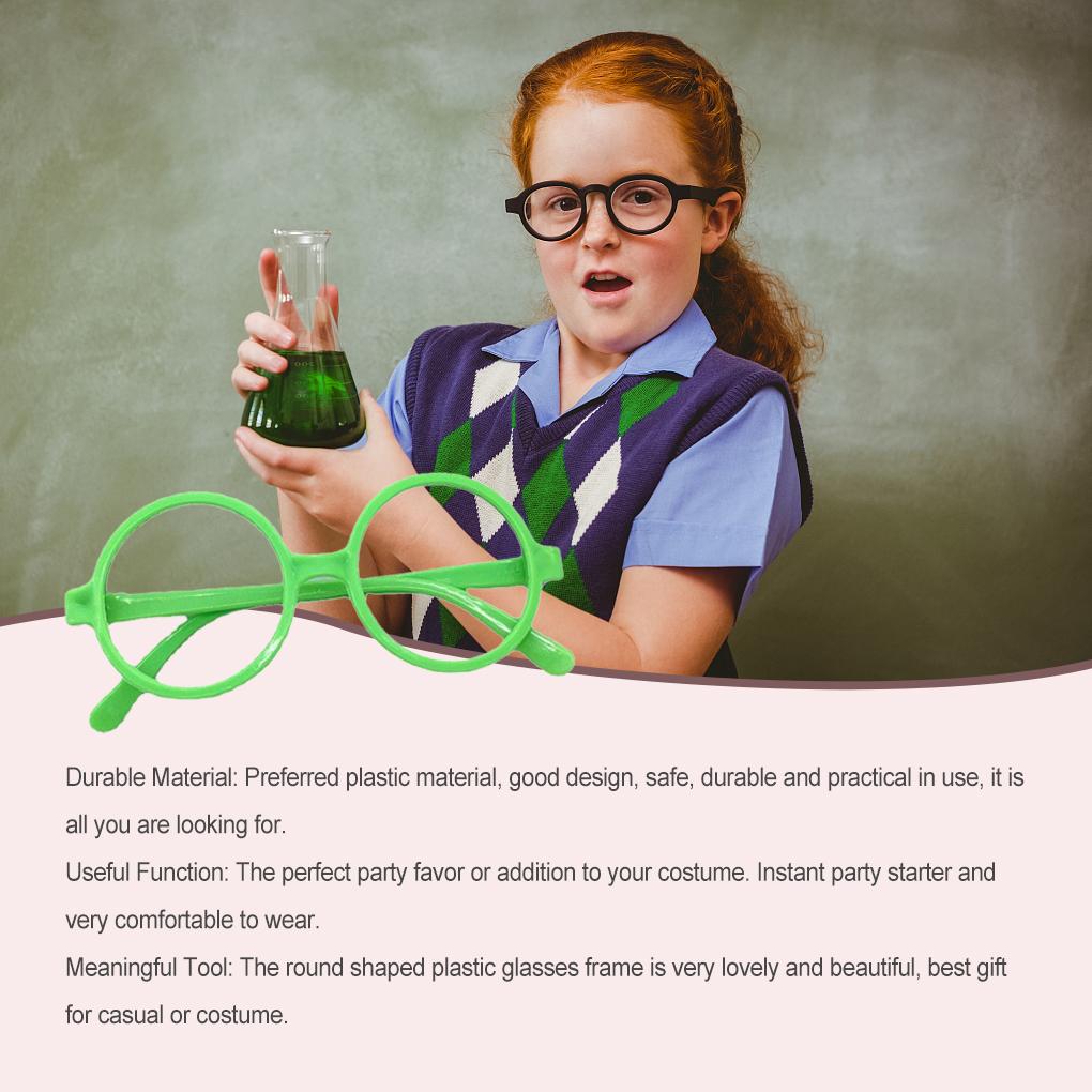 Children Glasses Frame Small Round-Shaped Diameter 45mm Costume Accessory Comfortable Eyeglasses Shell Baby Cosplay Favors