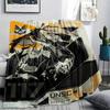 1Pc Halo Game Print Flannel Blanket, High Quality Comfortable for All Seasons, Home Decor, Warmth and Comfort, Perfect for Christmas Gifts 54