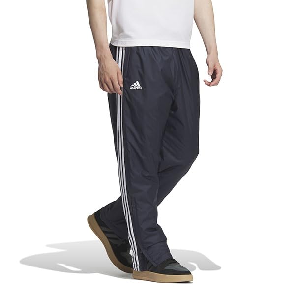 Adidas RDY Padded Track Legend Ink Size 3-Stripes Loose-Fit WIND. Pants, KWX75, Men's, (JG8526), J/L