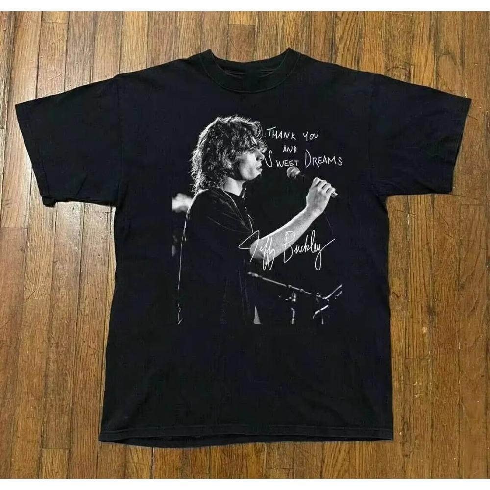 Jeff Buckley Shirt Oversize Clothing Sleeve Tees Thank You Sweet Deams T-Shirts Men s and Women s Daily Wear Cool Top 4XL