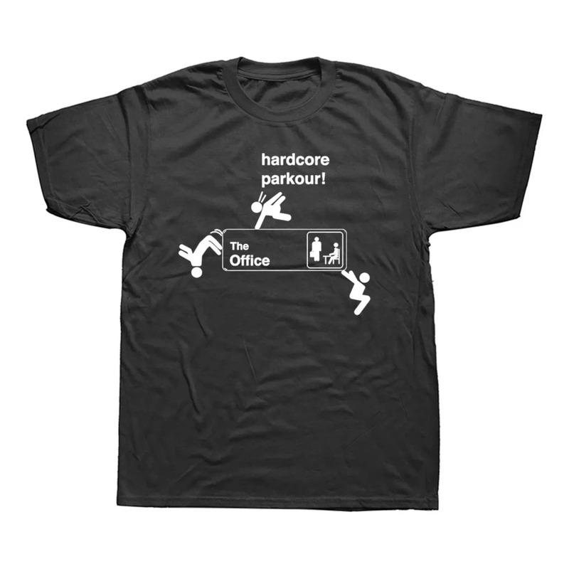 Divertidas Camisetas Hardcore Parkour The Office, Ropa Urban S разноцветный