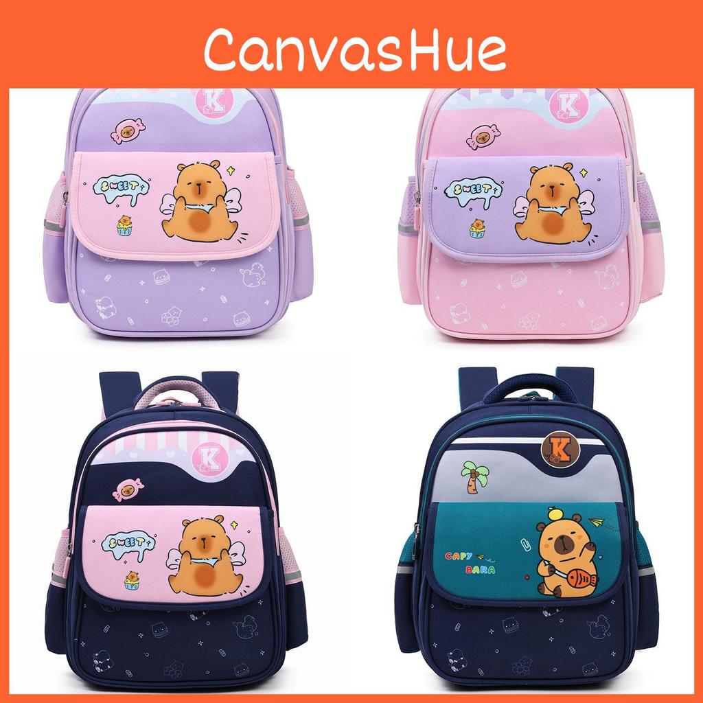 Capybara Kids Cartoon Lightweight Kindergarten Backpack For Student School Days