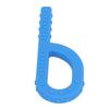 Oral Motor Chew Tool P Shape Silicone Autistic Children Chewers Sensory Hand Held Toy Blue