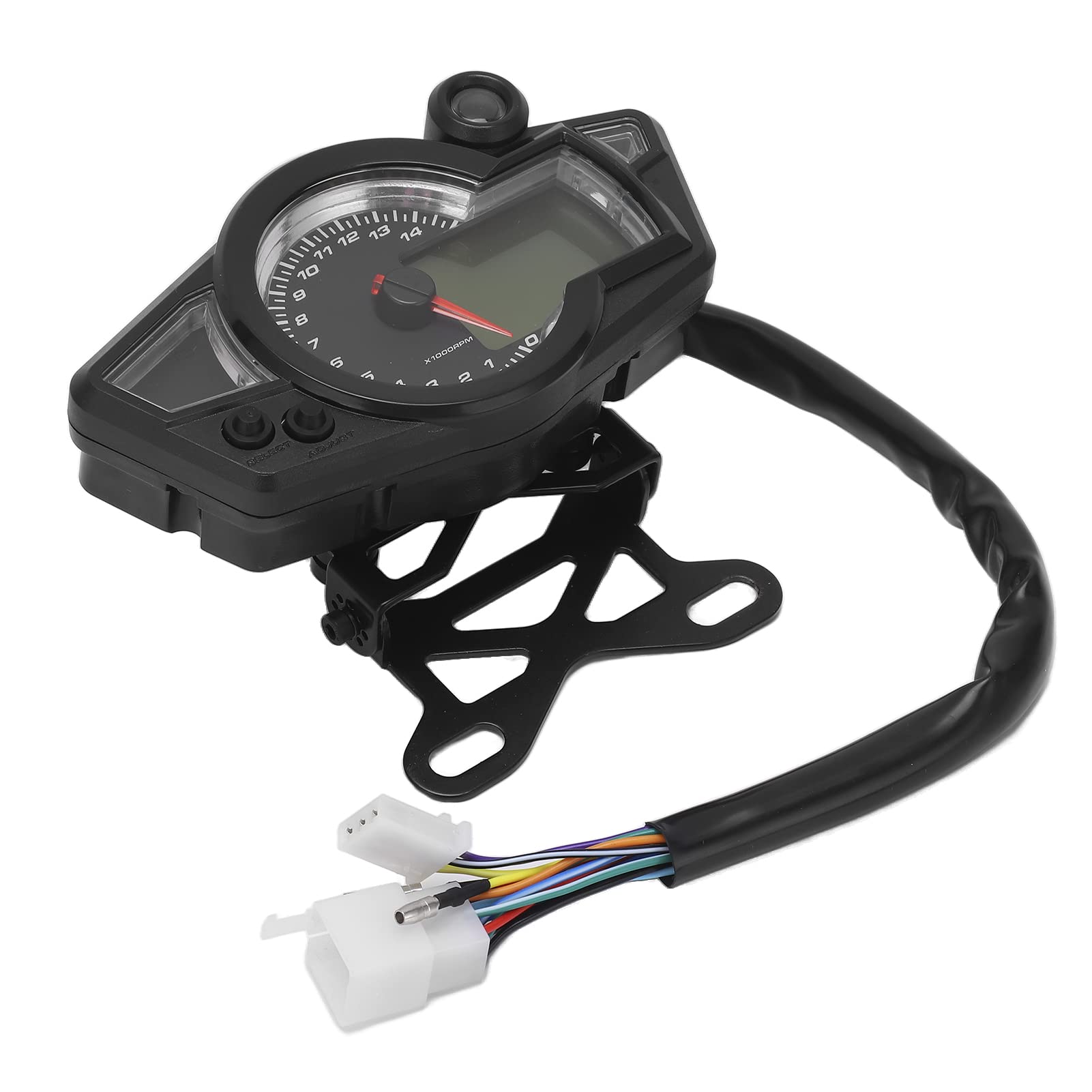 

Clasken Digital Tachometer, Motorcycle Speedometer DC Universal 124 Cylinder for ATUVTV normal