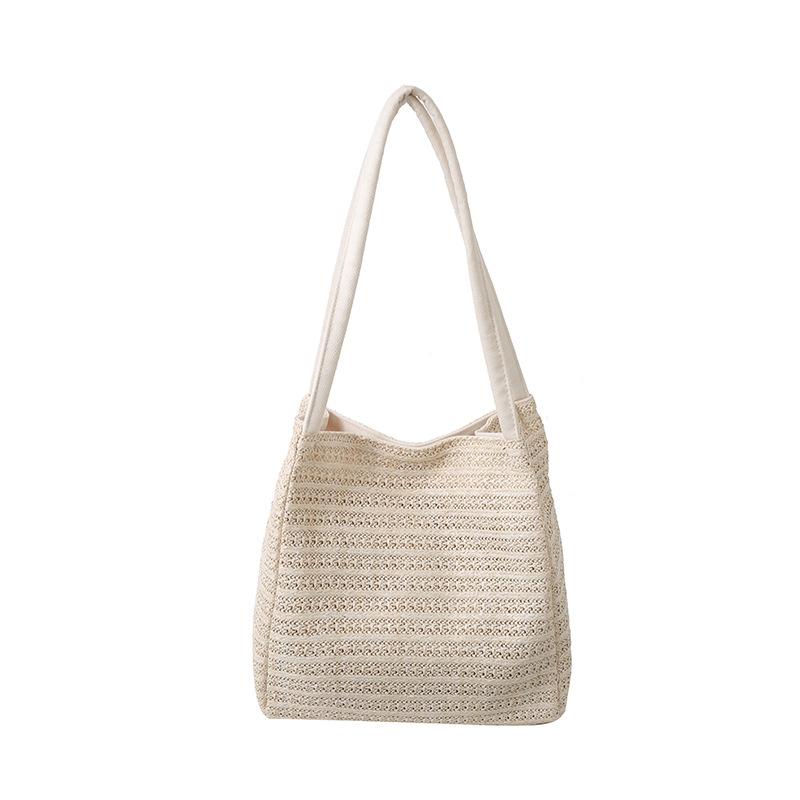 New Bag Casual Woven Small Fresh Shoulder Spring and Summer New Fresh Tote Bag Portable Women's Bag