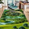 Clock In Nature Landscape Rug Office Chair Mat Eco Friendly Indoor Decoration Anti Slip Carpet Can Be Machine Washed