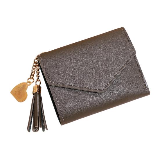 Women Slim Card Wallet Short Long Wallet with ID Window Zippered Coin Pocket Card Holder Wallet for Travel Shopping