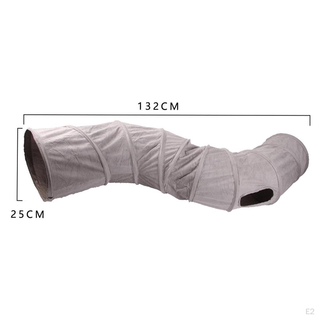 Collapsible Cat Tunnels Tube Interactive Toys Peep Hole Bed House Indoor Play Tent for
