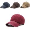 Retro Cotton Baseball Hat With Curved Brim And Adjustable Strap For Autumn And Spring Use