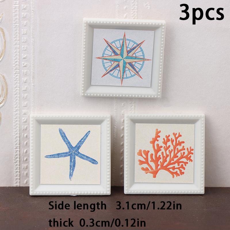 1/12 Dollhouse Mini Photo Painting Mural Wall Picture Dollhouse Home Decoration Dolls House Furniture Accessories