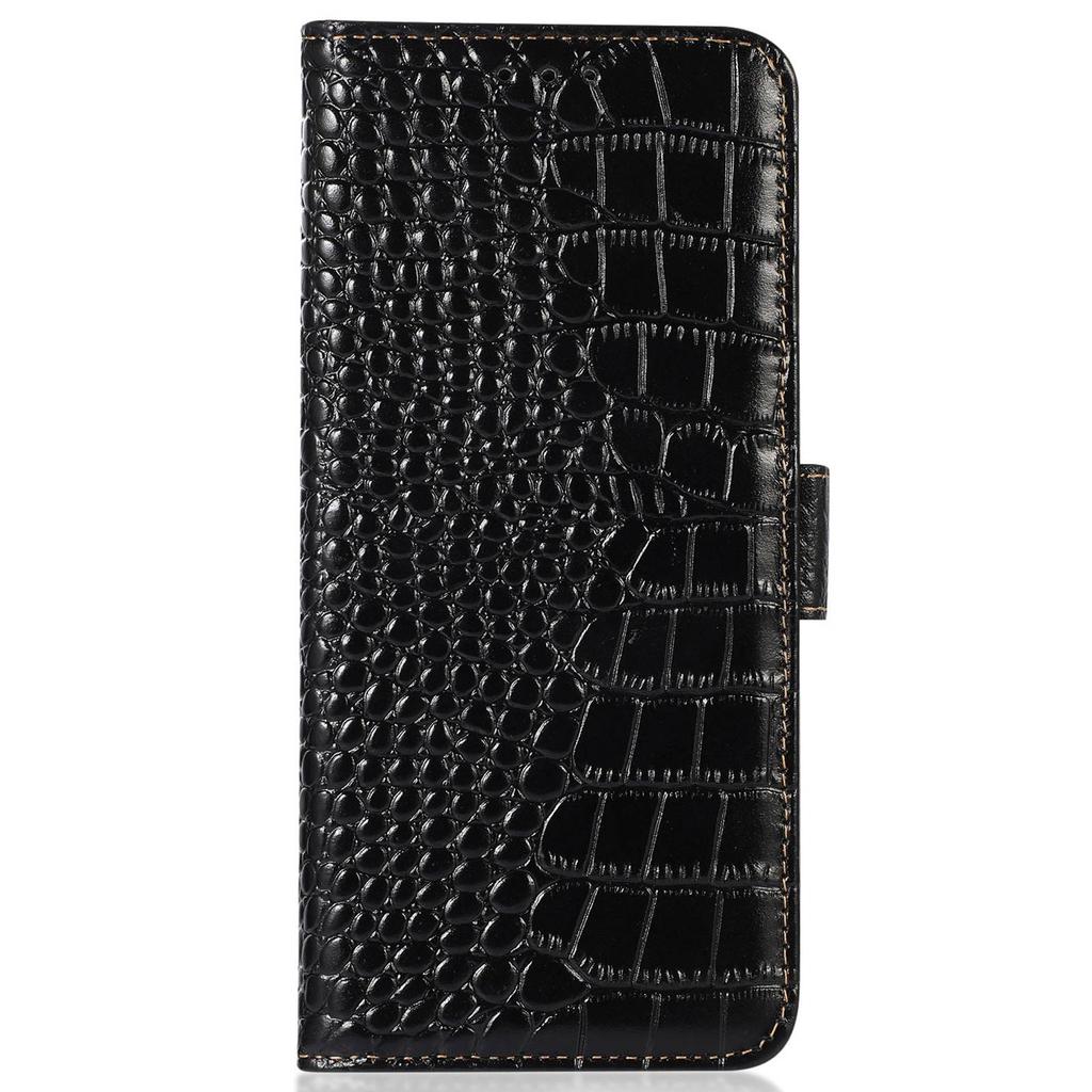 For Samsung Galaxy Xcover7 Wallet Case RFID Blocking Genuine Cow Leather Cover