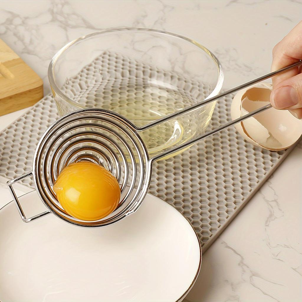 Stainless Steel Egg Separator Kitchen Baking Egg Yolk Filter Tool