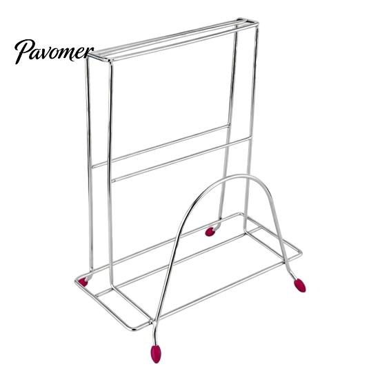 Countertop Cutting Board Organizer Stainless Steel Chopping Storage Rack And Knife Holder for Kitchen Stable Solution Countertop, Vertical Drain Stand
