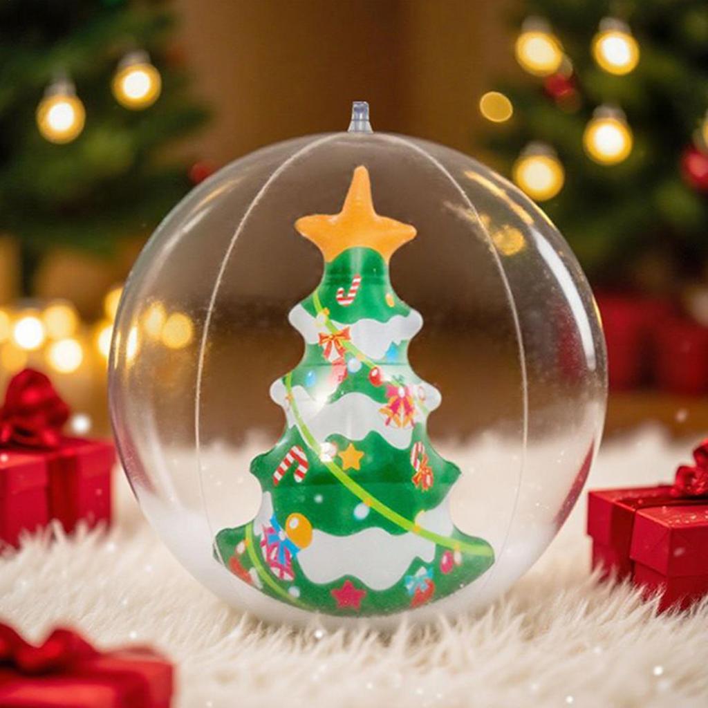 35cm Giant Inflatable Christmas Balls PVC Big Balls Xmas Tree Decorations Outdoor Holiday Yard Lawn Christmas Balloon