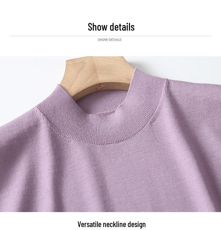 Women's Machine Washable Wool Vest: Hot Style, Half-High Collar, Sleeveless, Simple Design.