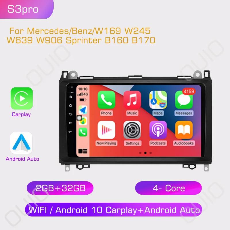 2din Car Radio Multimedia Player Carplay Auto GPS Navi For Mercedes Benz B200 Sprinter W906 W639 AB Class W169 W245 Viano Vito