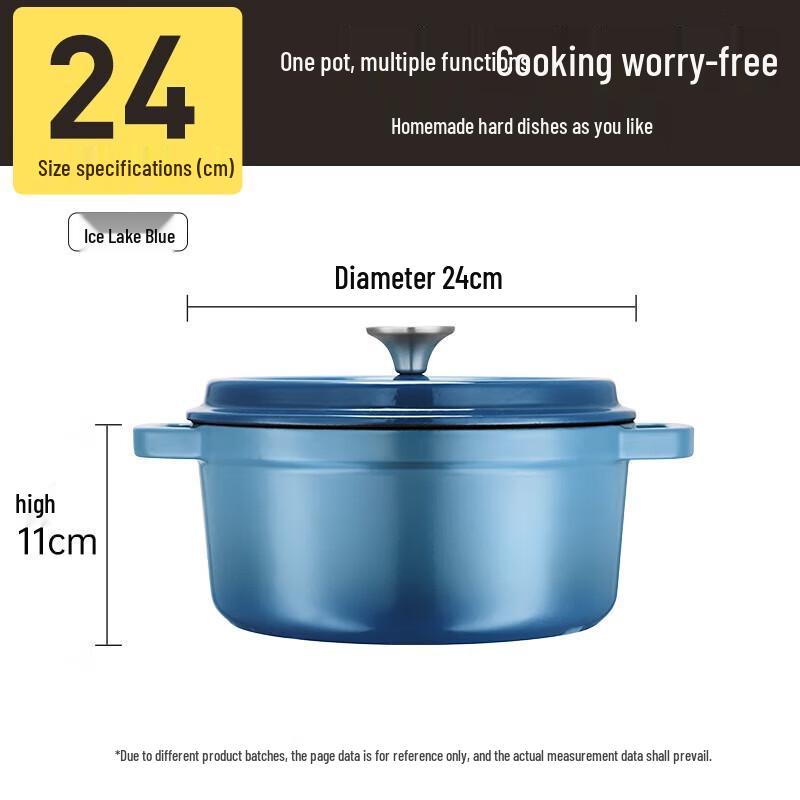 Chui Da Huang Heritage 40 Cast Iron Enamel Soup Pot