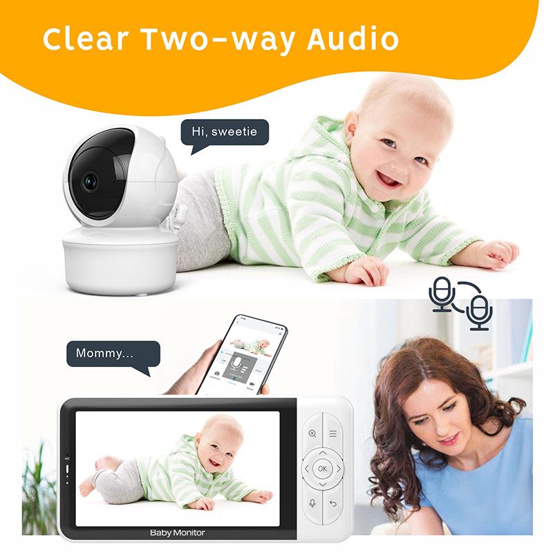 5" HD Wireless Baby Monitor with Tuya App