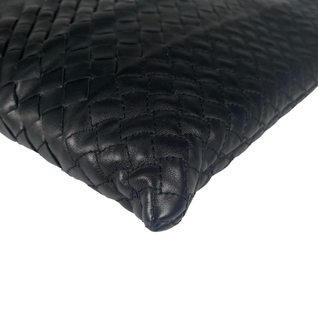 BOTTEGAVENETA Intreccio Inhemaratore Clutch bag black mens used