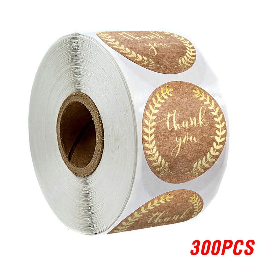 50-500Pcs Kraft Paper Homemade With Love Stickers Scrapbooking For Envelope And Package Seal Labels Sticker Stationery Handmade