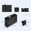 Fechadura Eletrônica de Armário Fechadura de Gaveta por Impressão Digital Administração e Armazenamento Fáceis Baixo Consumo de Energia Proteção Inteligente com IA