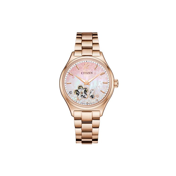CITIZEN Automatic Mechanical Movement Stainless Steel Strap Watch Women s Watch Pink Watch Dial PC1017-61Y Pink