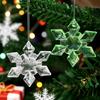 Acrylic Snowflake Crystal Pendant for Christmas Tree Decorations and Wedding Scene Layouts
