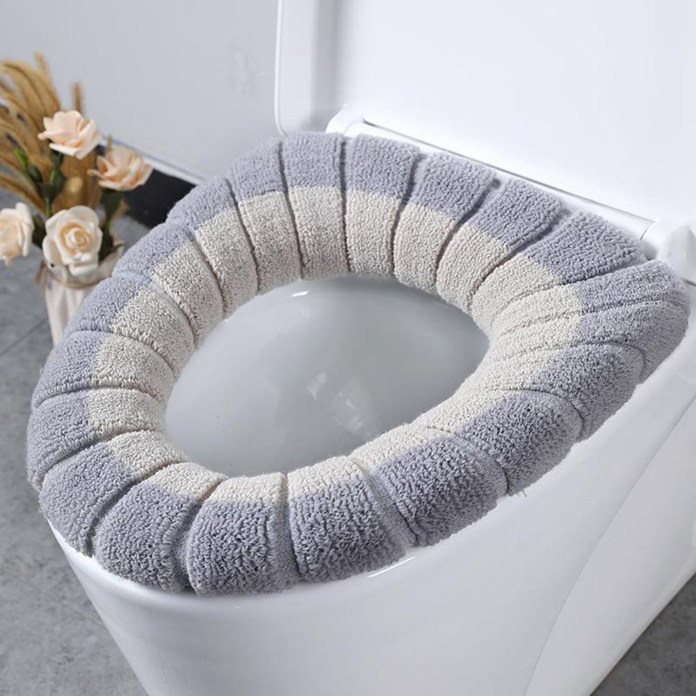 Copriseggiolino WC Lavabile Verde con Grigio Adatto per WC a Forma O/U/V