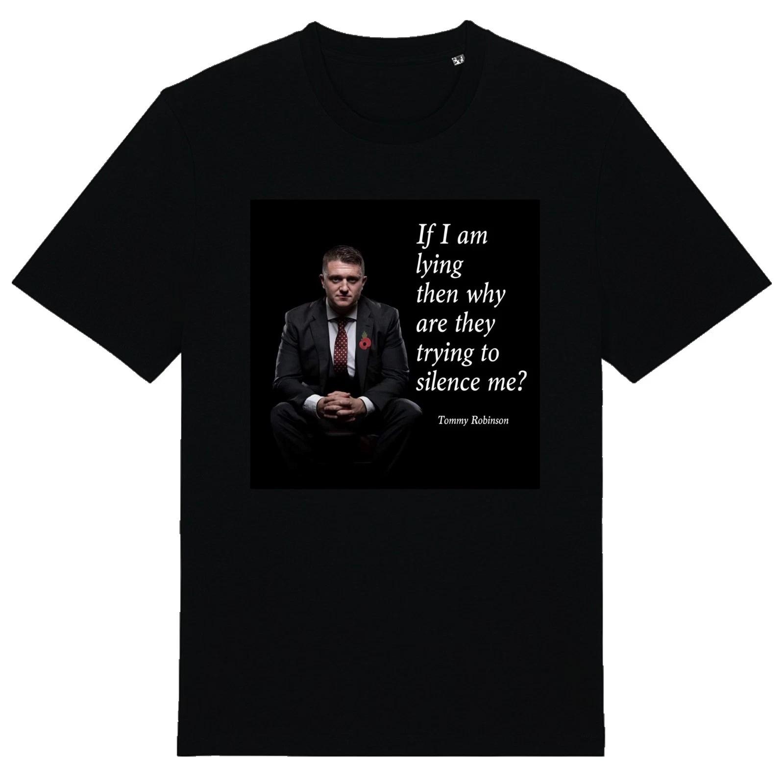 Silenced - Unisex T-Shirt British UK Justice Free Speech MBGA Tommy Robinson 2XL