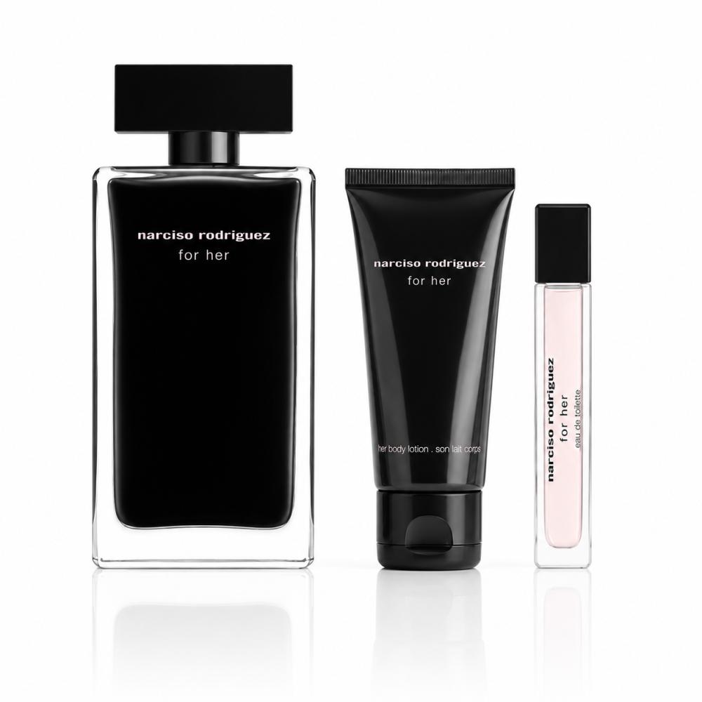 Narciso Rodriguez - Coffret For Her - Eau de Toilette 100 ml + 10 ml + Lotion Corps 50 ml -