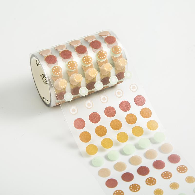 

60mm*3m Dot Washi Tape for Diary Scrapbooking DIY Deco Junk Journal Creative Stationery School Supplies Masking Tapes