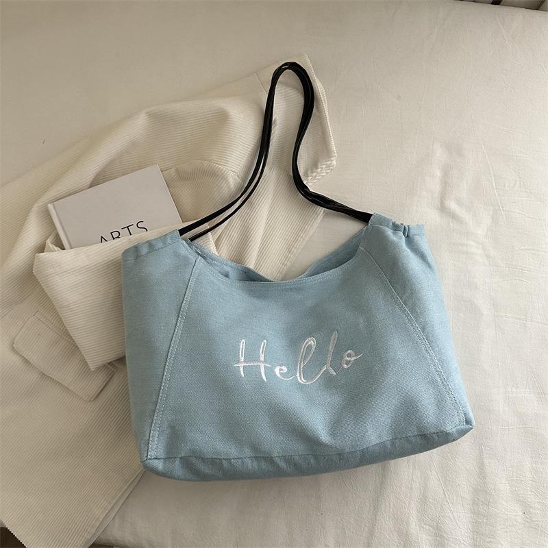 

Spring and summer new simple commuter shoulder bag fashionable tote bag versatile texture trendy messenger handbag