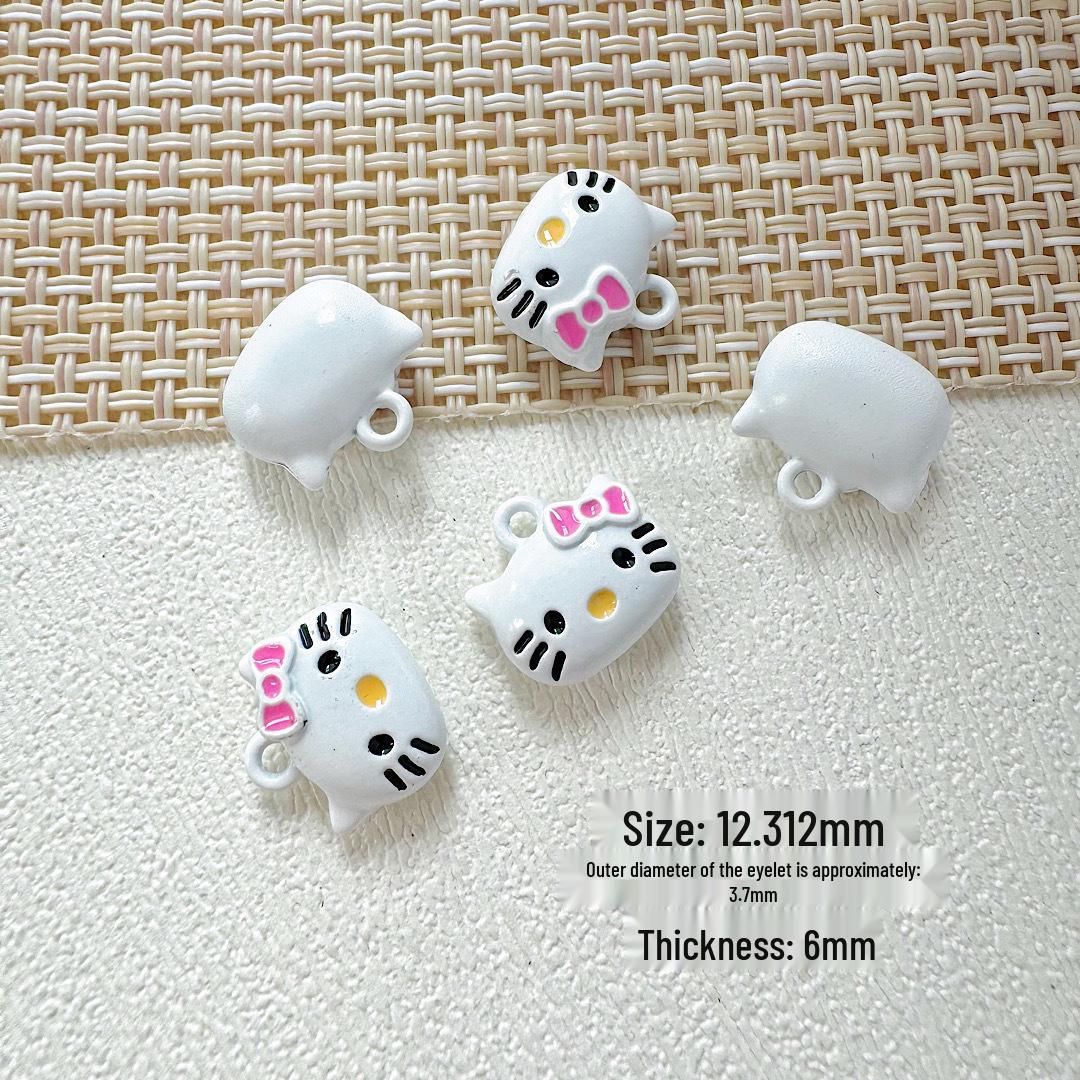 Hello Kitty Cat Alloy Pendant  Accessory Set Single Price