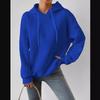 European & American Autumn Plus Size Women's Jacquard Long Sleeve Tie-Up Hooded Knit Sweatshirt, 2023
