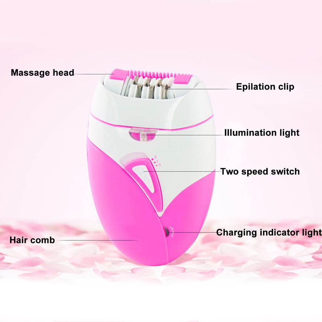 Women Hair Trimmer Cordless 2 Gear Speed USB Rechargeable Gentle Electric Bikini Trimmer