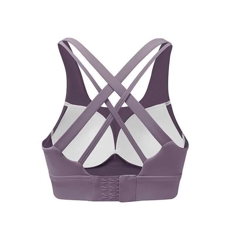 Women S Cross Back Fixed Cup Sports Bra For Yoga Running Fitness