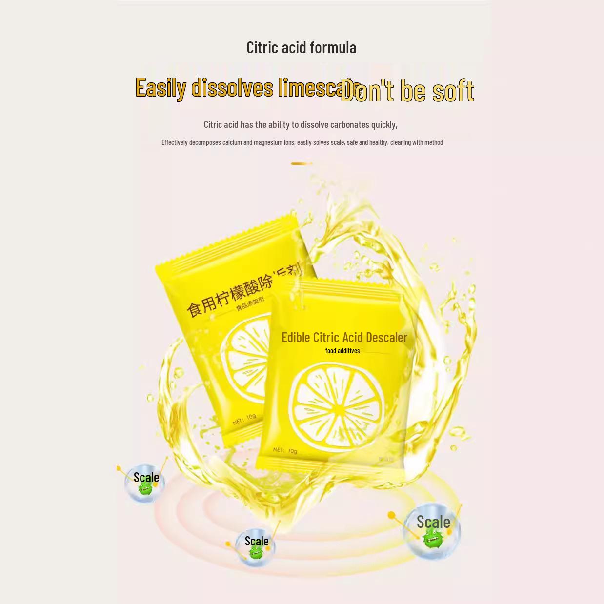 

Пищевая лимонная кислота для удаления накипи для детских чайников - Удаляет чайный налет и эффективно очищает