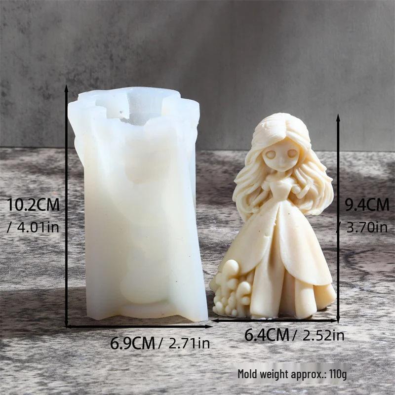 

Принцеса Бетті 3D Гіпсова Лялька та Силіконова Форма для Свічки