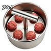 Round Food Shaper Tool Stainless Steel Meatball Maker 6/12-Hole Manual Meat Press Mold for Homemade Falafel Beef Pork Fish Balls Non-Stick