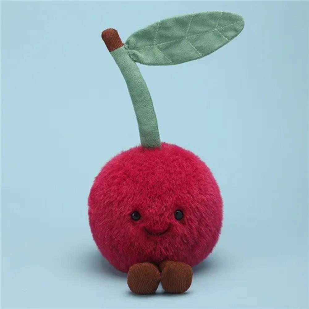Fun Fruit Doll Series Cute Apple Pear Bull Horn Bun Sun Soft Plush Toy Comfort Cloth Doll Room Decoration Desktop Ornaments Gift