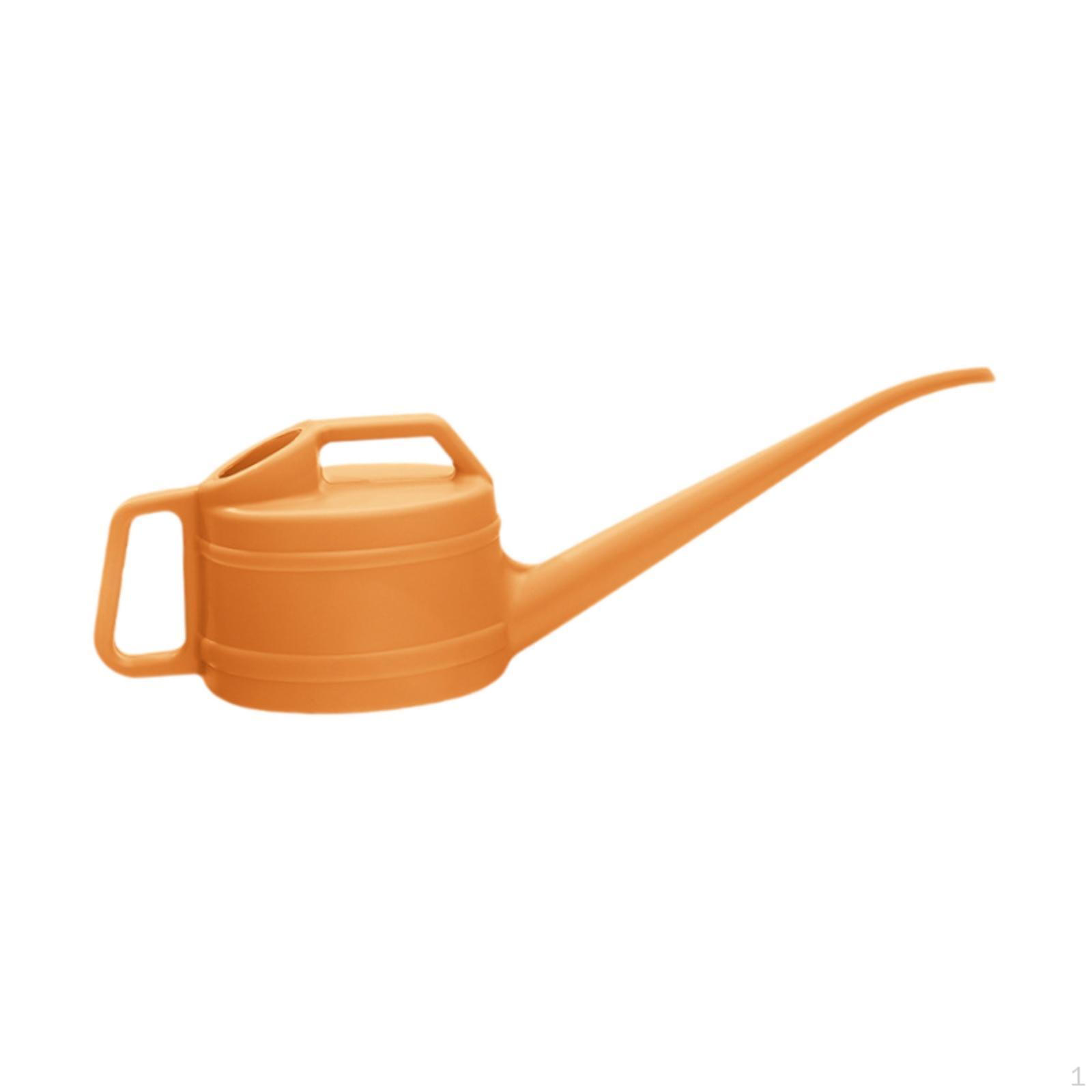 

Садовая лейка для полива комнатных и уличных растений с длинным носиком, 2,4 л, большая емкость для воды для оранжевый