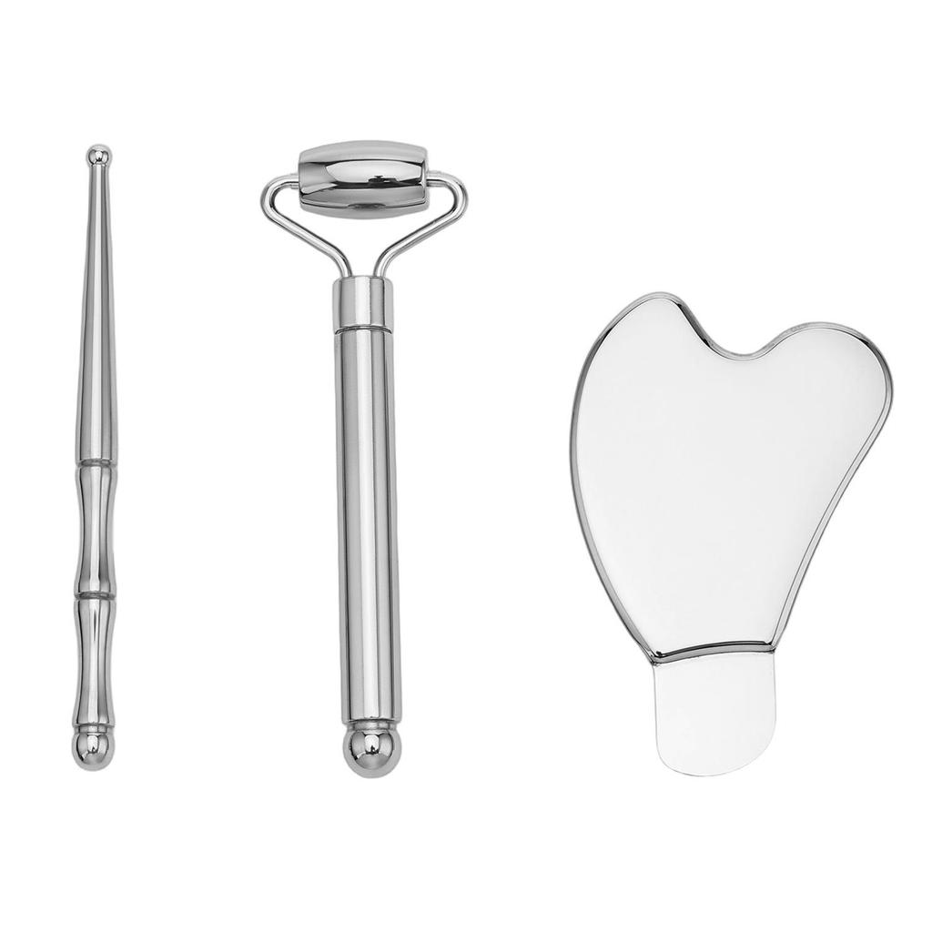 Stainless Steel Heart-Shaped Gua Sha Board for Facial and Eye Massage