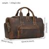 New Fashion Genuine Leather Men's Travel Bag Cowhide Luggage Bag For Man Crazy Horse Leather Crossbody Hand Luggage Shoulder Bag